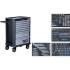 Servante d Atelier 8 Tiroirs - 296 Outils Complets - Rangement Robuste et Mobile pour Atelier, Acier - D-Work