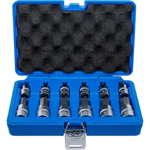 Jeu de Douilles et Embouts 12,5 mm (1/2) - Six Pans Intérieurs 5-22 mm - 12 pcs - Polyvalence et Précision - D-Work
