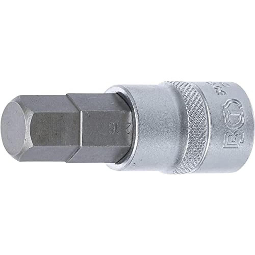 Douille à Embouts 12,5 mm (1/2 ) Six Pans Intérieurs 16 mm - Acier Résistant - Précision et Durabilité - BGS