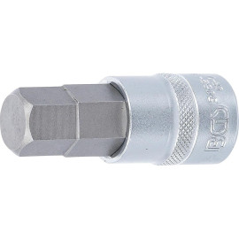 Douille à Embouts 12,5 mm (1/2) - Six Pans Intérieurs 18 mm - Précision et Robustesse, Acier, Pro - D-Work