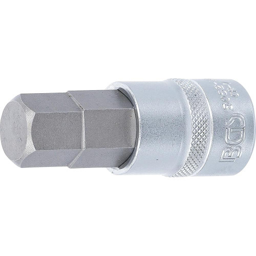 Douille à Embouts 12,5 mm (1/2 ) - Six Pans Intérieurs 18 mm - Précision et Robustesse - BGS