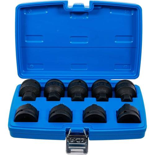 Jeu de Douilles et Embouts Choc 20 mm (3/4 ) - 9 Pièces, Denture Multiple Intérieure XZN - Transmission Six Pans Intérieur - BGS