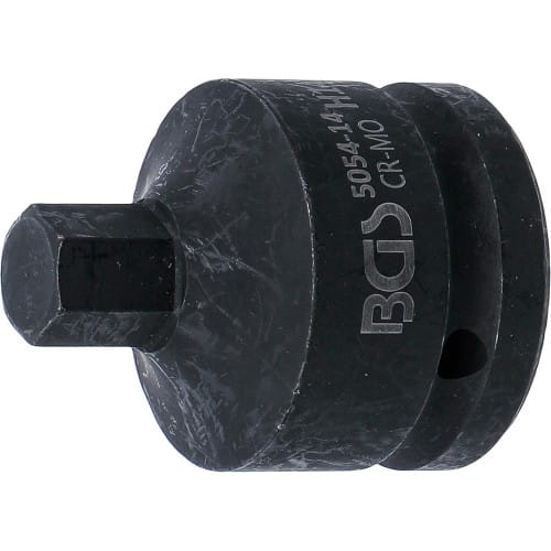 Douille à Embouts Choc 55 mm - 20 mm (3/4 ), Six Pans Intérieurs 14 mm - - Résistante et Précise - BGS