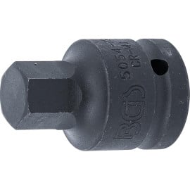 Douille à Embouts Choc 55 mm - 20 mm (3/4 ), Six Pans Intérieurs 19 mm Résistante et Précise - BGS