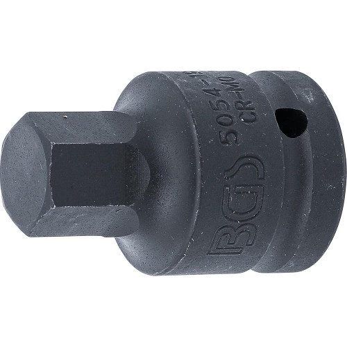 Douille à Embouts Choc 55 mm - 20 mm (3/4 ), Six Pans Intérieurs 19 mm Résistante et Précise - BGS