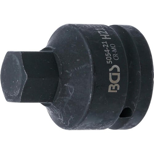 Douille à Embouts Choc 55 mm - 20 mm (3/4), Six Pans Intérieurs 21 mm - Résistante et Précise - D-Work