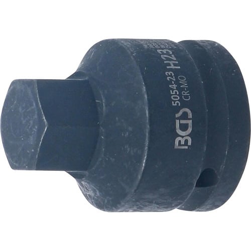 Douille à Embouts Choc 55 mm - 20 mm (3/4 ), Six Pans Intérieurs 23 mm Résistante et Précise - BGS
