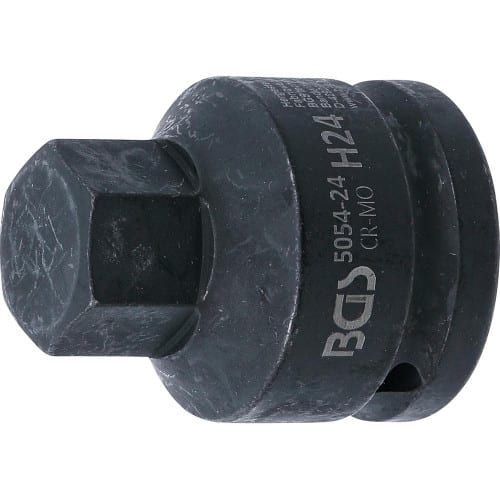 Douille à Embouts Choc 55 mm - 20 mm (3/4 ), Six Pans Intérieurs 24 mm - - Résistante et Précise - BGS