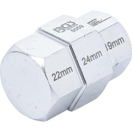 Jeu de Douilles Spéciales Moto 19-22-24 mm - Acier Résistant - Entretien et Réparation Faciles - BGS