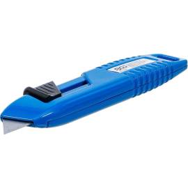 Cutter de Sécurité - 74x26x215 mm - Lame Rétractable, Sécurisé et Ergonomique - BGS