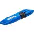 Cutter de Sécurité - 74 x 26 x 215 mm - Lame Rétractable, Sécurisé et Ergonomique, Acier - D-Work