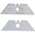 Jeu de Lames Trapézoïdales 10 pcs - Compatible Art. 50611, 50614 - Acier, Précision et Durabilité - D-Work