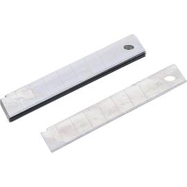 Jeu de Lames de Rechange 18 mm - 10 Pièces - Acier, Résistantes et Précises - BGS