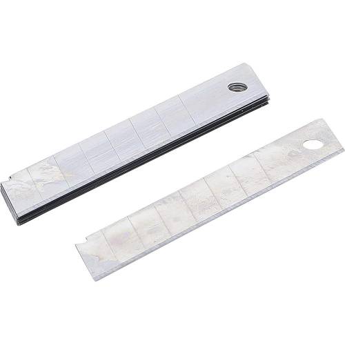 Jeu de Lames de Rechange 18 mm - 10 Pièces - Acier, Résistantes et Précises - BGS