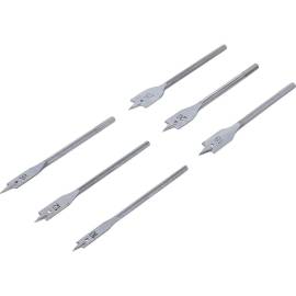 Jeu de Forets de Fraisage Plats 10-25 mm - 6 Pièces - Acier Durable - Perçage Précis et Polyvalent - BGS