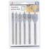 Jeu de Forets de Fraisage Plats 10-25 mm - 6 pcs - Acier Durable - Perçage Précis et Polyvalent - D-Work
