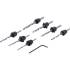 Jeu de Forets Coniques 8 pcs - Acier, Précision et Polyvalence - - BGS