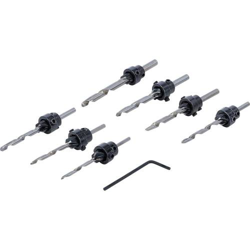Jeu de Forets Coniques 8 pcs - Acier, Précision et Polyvalence - Pro - D-Work