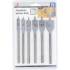 Jeu de Forets de Fraisage Plats 10-25 mm - 6 pcs - Acier Durable - Perçage Précis et Polyvalent - D-Work
