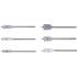 Jeu de Forets de Fraisage Plats 10-25 mm - 6 pcs - Acier Durable - Perçage Précis et Polyvalent - D-Work