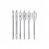 Jeu de Forets de Fraisage Plats 10-25 mm - 6 pcs - Acier Durable - Perçage Précis et Polyvalent - D-Work