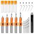 Jeu de Forets Coniques 8 pcs - Acier, Précision et Polyvalence - - BGS