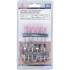 Jeu de Brosses à Fil d Acier Plastique 12 pcs - Pour Meuleuse, Résistant et Pratique, Pro - D-Work