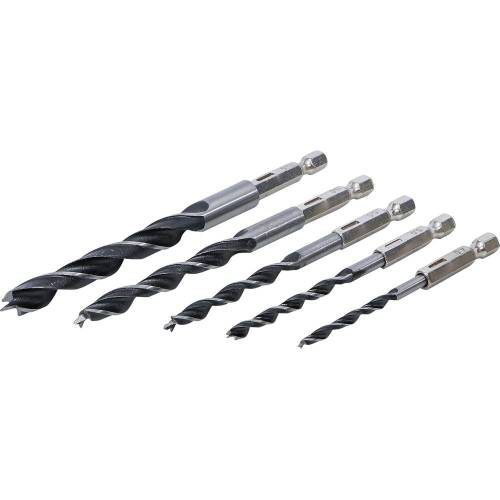 Jeu de 5 Mèches Bois 4-10 mm - Six Pans - Perçage Précis et Durable - BGS