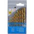 Jeu de Forets Hélicoïdaux HSS Nitrurés au Titane 1,5-6,5 mm - 13 Pièces - Précision et Durabilité - BGS