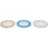 Jeu de 3 Disques de Coupe Diamant 115 mm - Ø20 mm Perçage Frontal - Coupe Précise et Durable - BGS