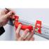 Règle de Coupage et de Marquage 750 mm - Poignée et Niveau à Bulle - Précision et Confort d Utilisation - D-Work