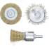 Jeu de Brosses à Fil d Acier 3 pcs - D.25 à 50 mm - Résistantes et Polyvalentes - Pro - D-Work