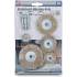 Jeu de Brosses à Fil d Acier 8 Pièces - Ø25 à 75 mm - Acier Résistant - Nettoyage et Décapage Efficace - BGS