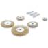 Jeu de Brosses à Fil d Acier 8 pcs - D.25 à 75 mm - Acier Résistant - Nettoyage et Décapage Efficace - D-Work