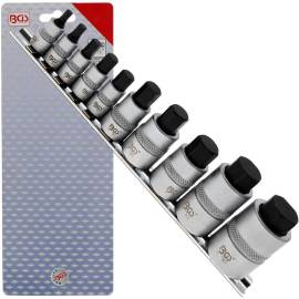 Jeu de Douilles Extra-Courtes 4-19 mm - 10 Pièces, Six Pans Intérieurs - Précision et Accessibilité - BGS