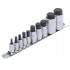 Jeu de Douilles Extra-Courtes 4-19 mm - 10 pcs, Six Pans Intérieurs - Précision et Accessibilité - D-Work