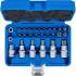 Jeu d Embouts et Douilles 12,5 mm (1/2) Profil T Torx - 27 pcs - Polyvalent et Pratique, Acier - D-Work