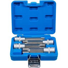 Jeu de Douilles et Embouts 12,5 mm (1/) Profil T Torx Percé - 4 pcs - Précision et Robustesse - D-Work