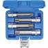 Jeu de Douilles et Embouts 12,5 mm (1/) Profil T Torx Percé - 4 pcs - Précision et Robustesse - D-Work