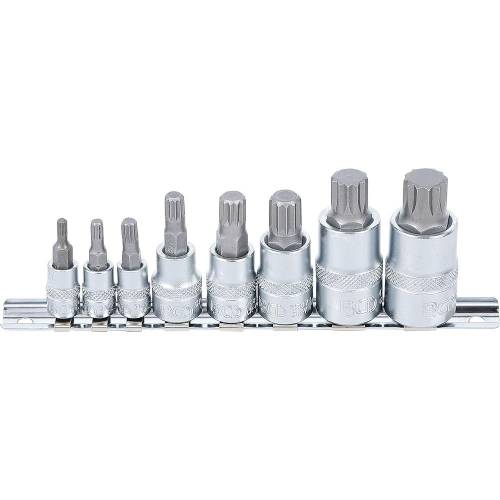 Jeu de Douilles et Embouts Denture Multiple Intérieure XZN M4-M16 - 8 Pièces - Précision et Polyvalence - BGS