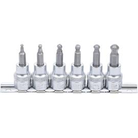 Jeu de Douilles et Embouts 6 pcs 3-8 mm - Six Pans Intérieurs, Tête Sphérique - Précision et Polyvalence - D-Work