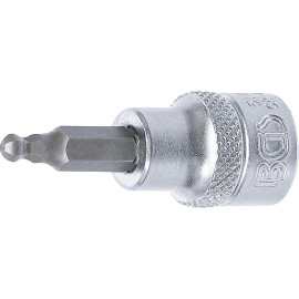 Douille à Embouts 10 mm (3/8 ) - Six Pans Intérieurs, Tête Sphérique 4 mm - Précision et Polyvalence - BGS