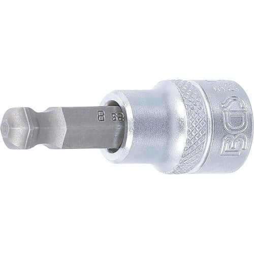Douille à Embouts 10 mm (3/8 ) - Six Pans Intérieurs, Tête Sphérique 8 mm - Précision et Polyvalence - BGS