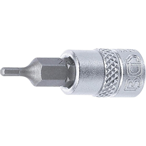 Douille à Embouts 6,3 mm (1/4 ) - Six Pans Intérieurs 2 mm - Précision et Robustesse - BGS