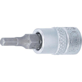 Douille à Embouts 6,3 mm (1/4) - Six Pans Intérieurs 3,5 mm - Précision et Robustesse, Acier, Pro - D-Work