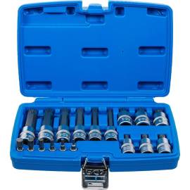 Jeu de Douilles et Embouts 18 pcs - 6,3 mm (1/4) 12,5 mm (1/2), Denture Multiple Intérieure XZN - Polyvalence et Pr - D-Work