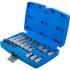 Jeu de Douilles et Embouts 18 pcs - 6,3 mm (1/4) 12,5 mm (1/2), Denture Multiple Intérieure XZN - Polyvalence et Pr - D-Work