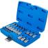 Jeu de Douilles et Embouts 18 Pièces - Profil T Torx avec Perçage - Polyvalent et Pratique - BGS