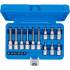 Jeu de Douilles et Embouts 18 Pièces - 6,3 mm (1/4 ) 12,5 mm (1/2 ), Profil T Torx Plus - Polyvalent et Précis - BGS