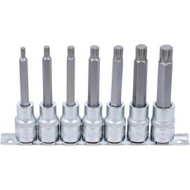 Jeu de Douilles et Embouts 12,5 mm (1/2 ) - Denture Multiple Intérieure XZN M5-M14 - 7 Pièces, Précision et Polyvalence - BGS